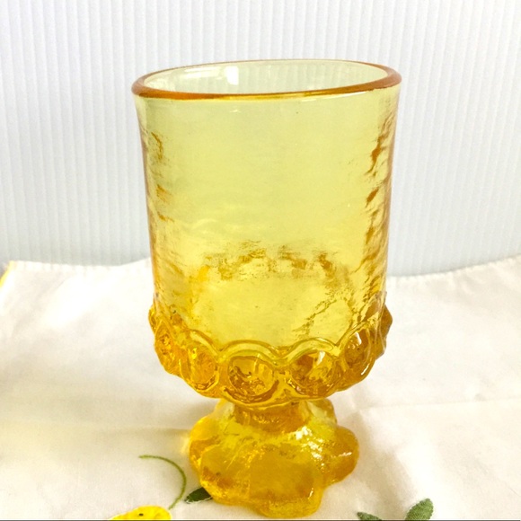 VTG Franciscan Madeira Cornsilk Yellow Glasses! - Picture 3 of 5